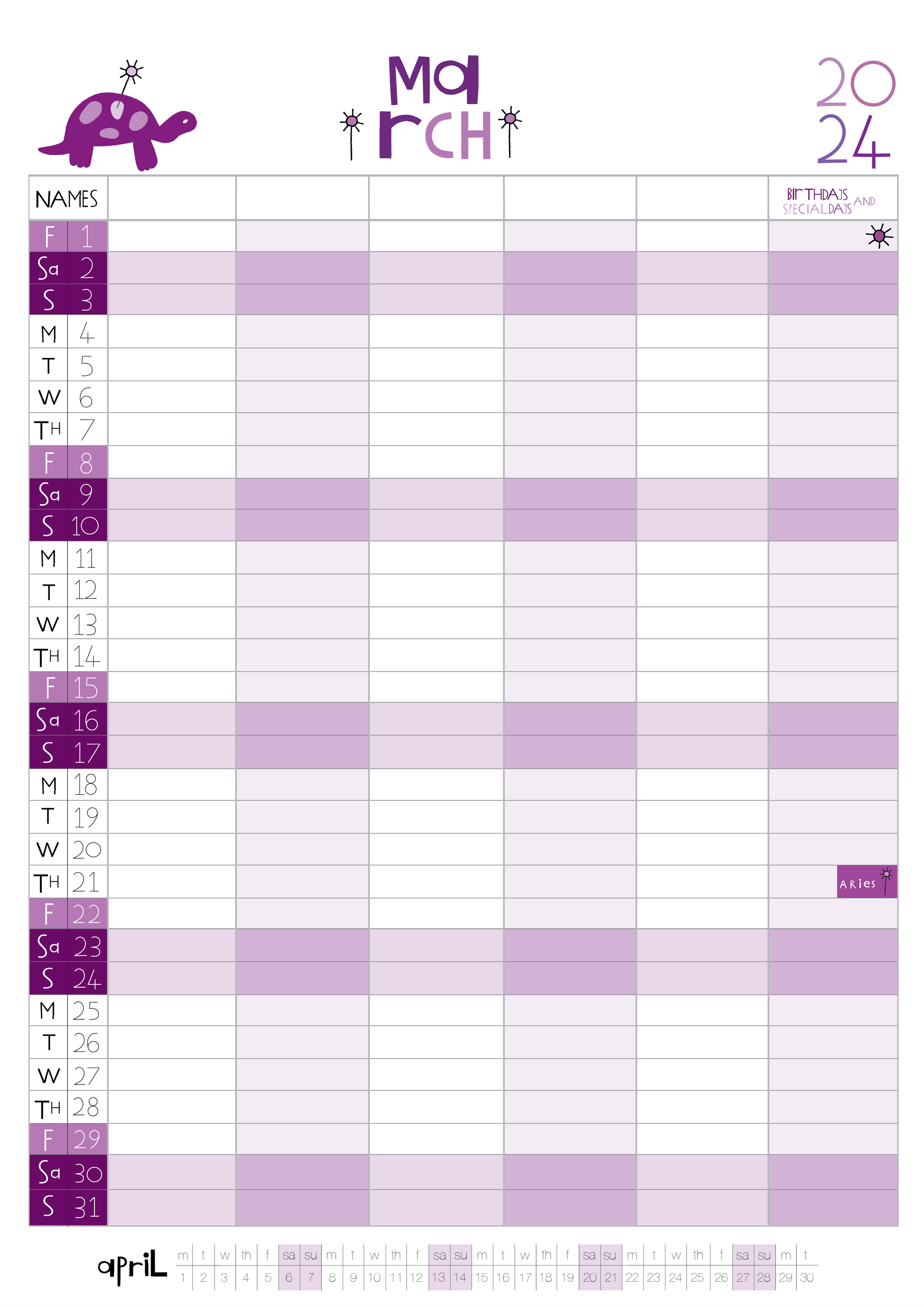 purple