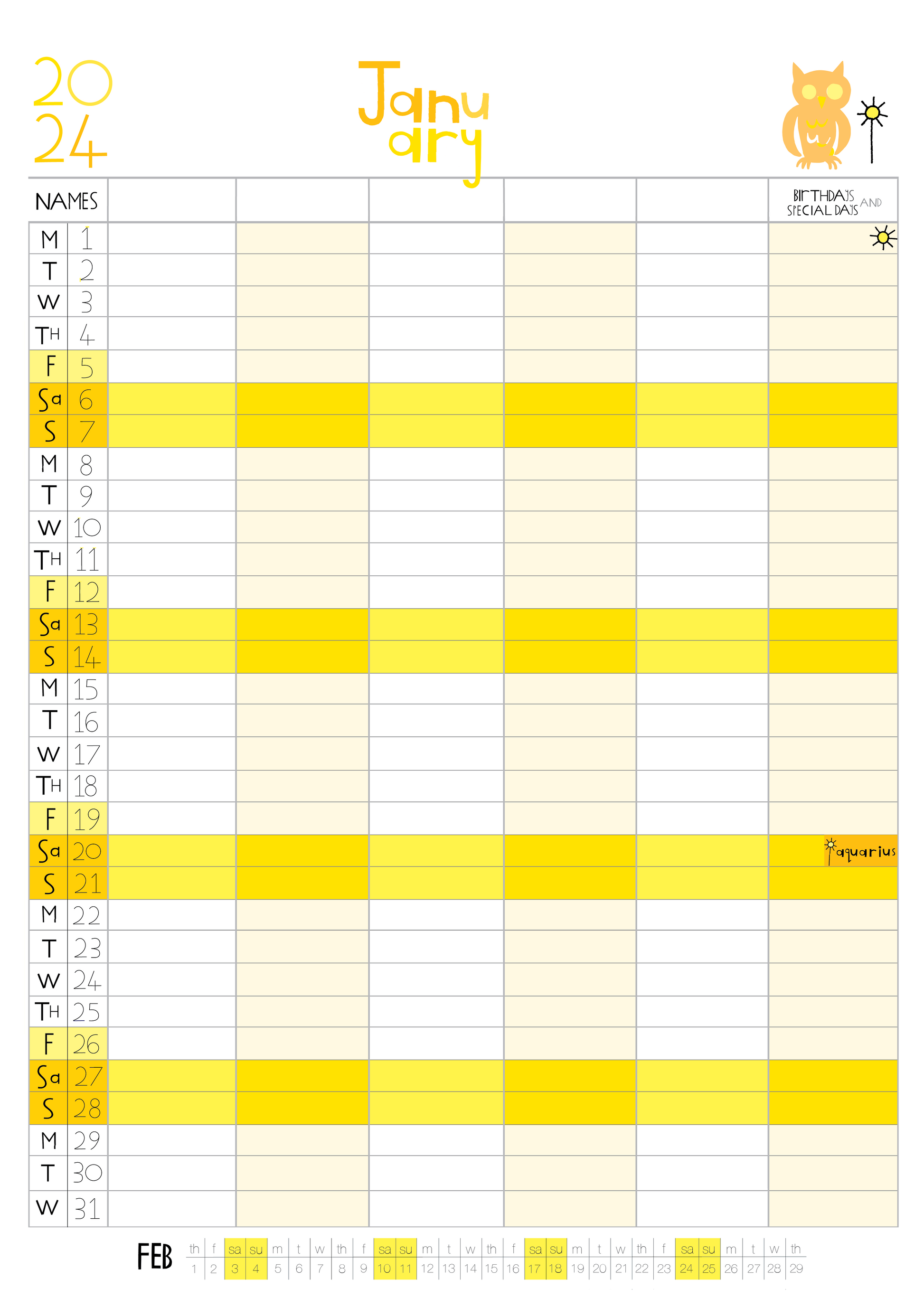 yellow