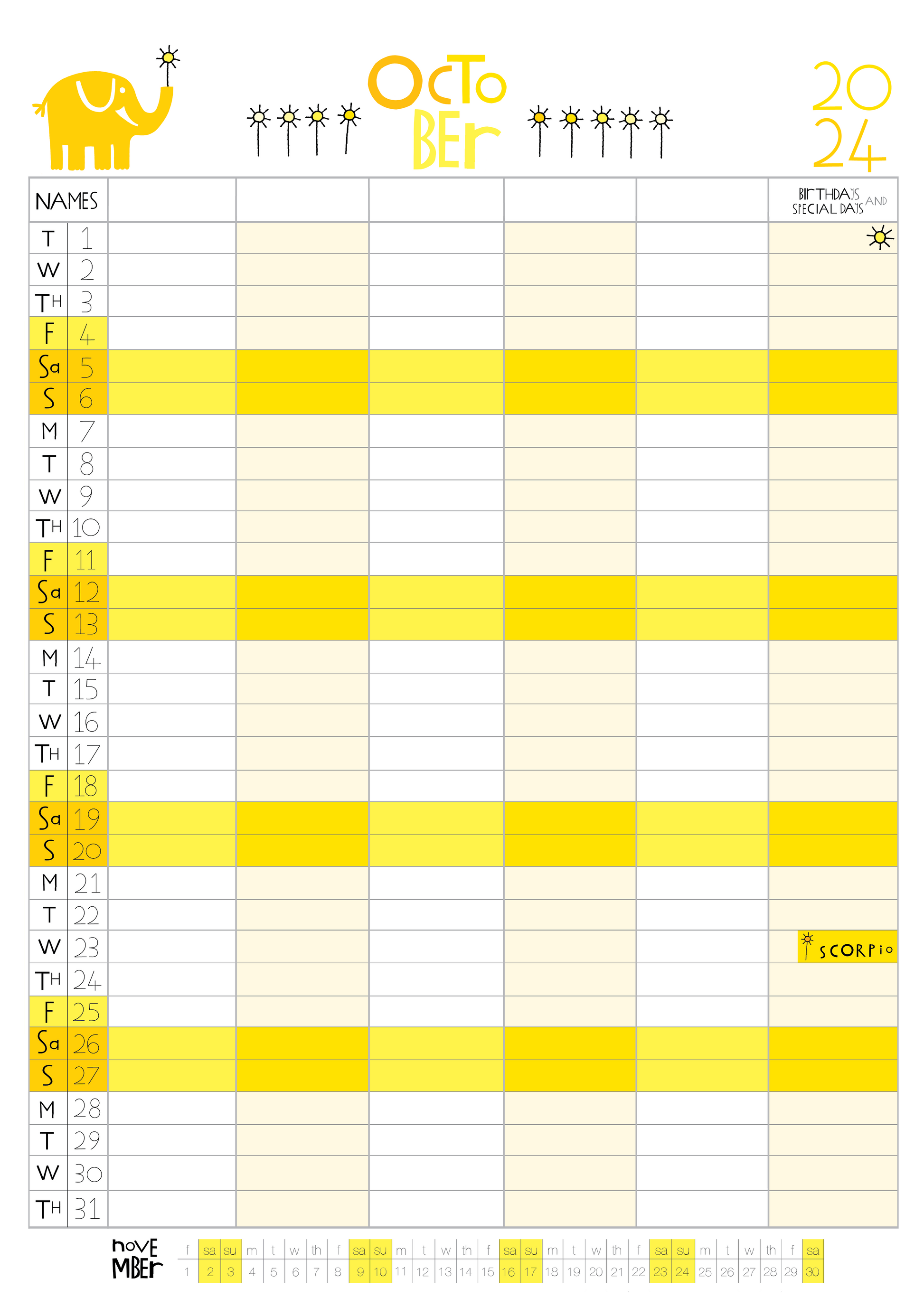 yellow