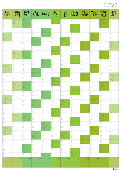 Yearly Planner - Portrait Format