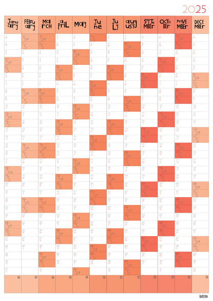 Yearly Planner - Portrait Format