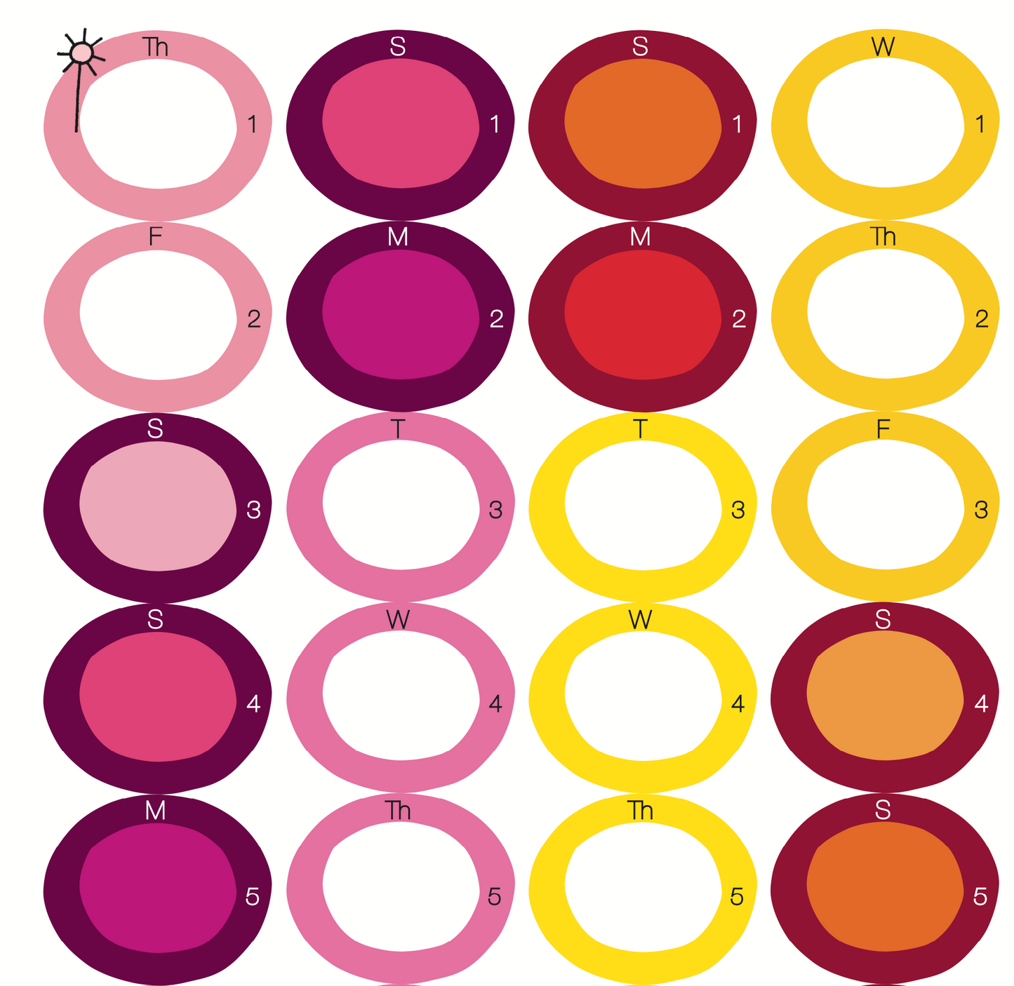 Circle Planner 435mm x 970mm